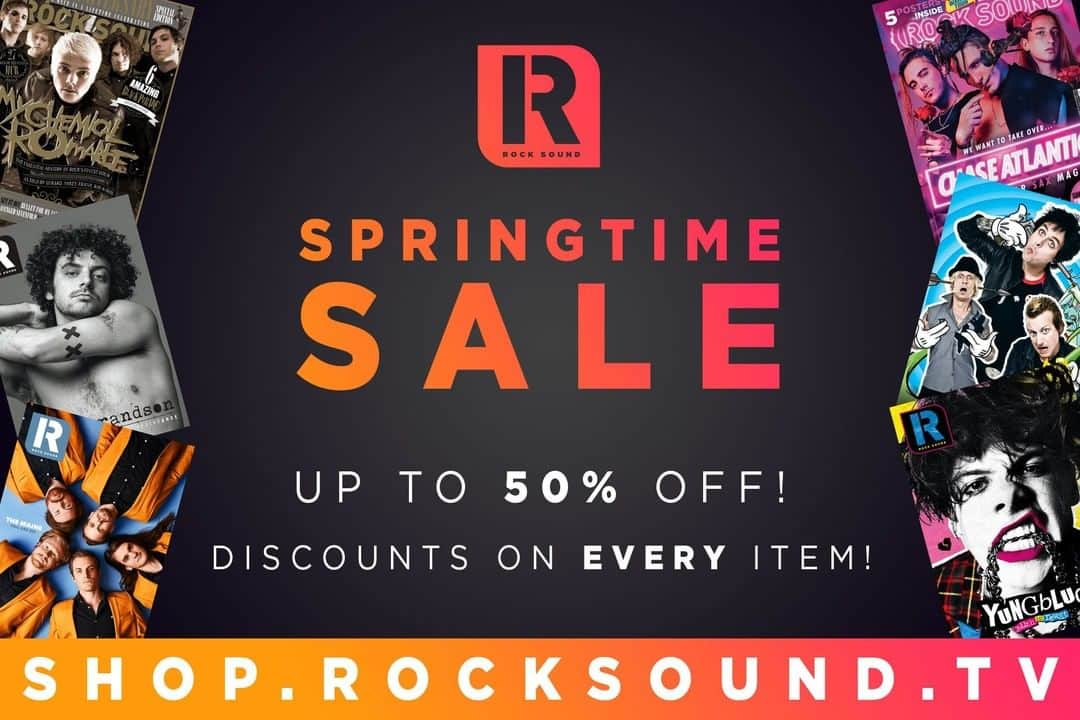 Rock Soundさんのインスタグラム写真 - (Rock SoundInstagram)「Every single magazine and bundle is up to 50% off RIGHT NOW! This is only for a limited time - get yours right now, worldwide from SHOP.ROCKSOUND.TV」4月19日 8時00分 - rocksound