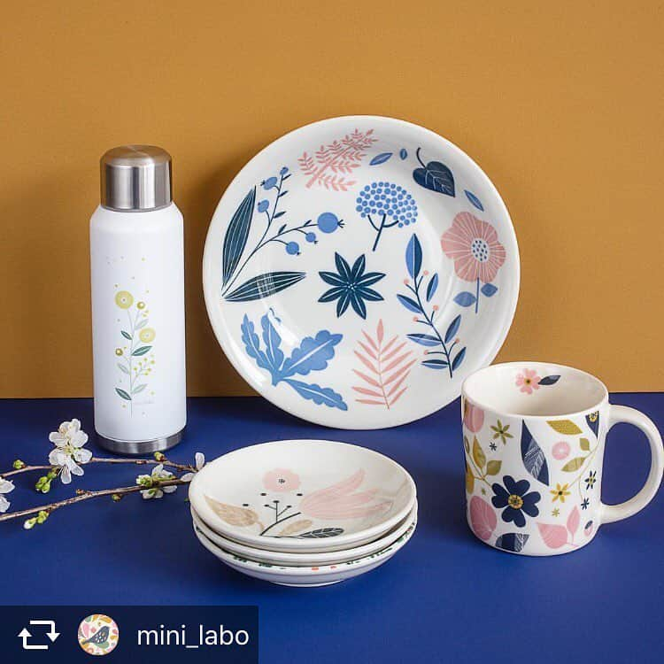 mini_labo_jp(ミニラボ) さんのインスタグラム写真 - (mini_labo_jp(ミニラボ) Instagram)「パリでも販売されています。 mini laboのかわいい食器たち . #ベルメゾン #BELLEMAISON #minilabo #ミニラボ #paris #パリ . #クリエイター#イラスト#デザイン#かわいい#大人かわいい#グラフィック#食器」4月19日 9時25分 - mini_labo_jp