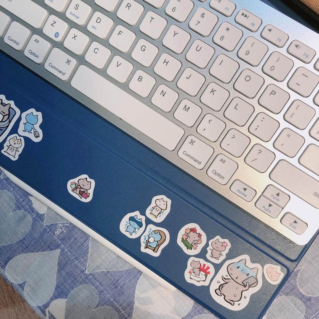 高河ゆんのインスタグラム：「最近iPad Proで描いてる😄これは楽しい😄」