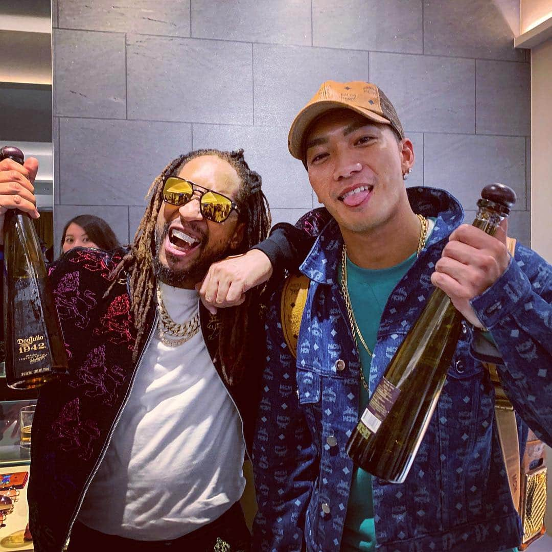 野替愁平さんのインスタグラム写真 - (野替愁平Instagram)「GOOD TO SEE U @liljon . We gon party at 1OAK soon forreal🔥. #mcm」4月19日 10時26分 - sway_ldh