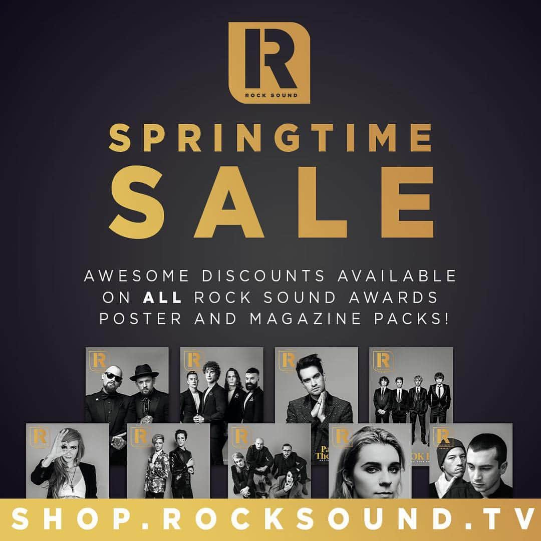 Rock Soundさんのインスタグラム写真 - (Rock SoundInstagram)「Have you had your eye on a Rock Sound Awards bundle? Good news! Every single one of them is on sale now, as a part of the Rock Sound Springtime Sale!  Don't miss out - pick yours up right now, worldwide from SHOP.ROCKSOUND.TV」4月19日 20時46分 - rocksound