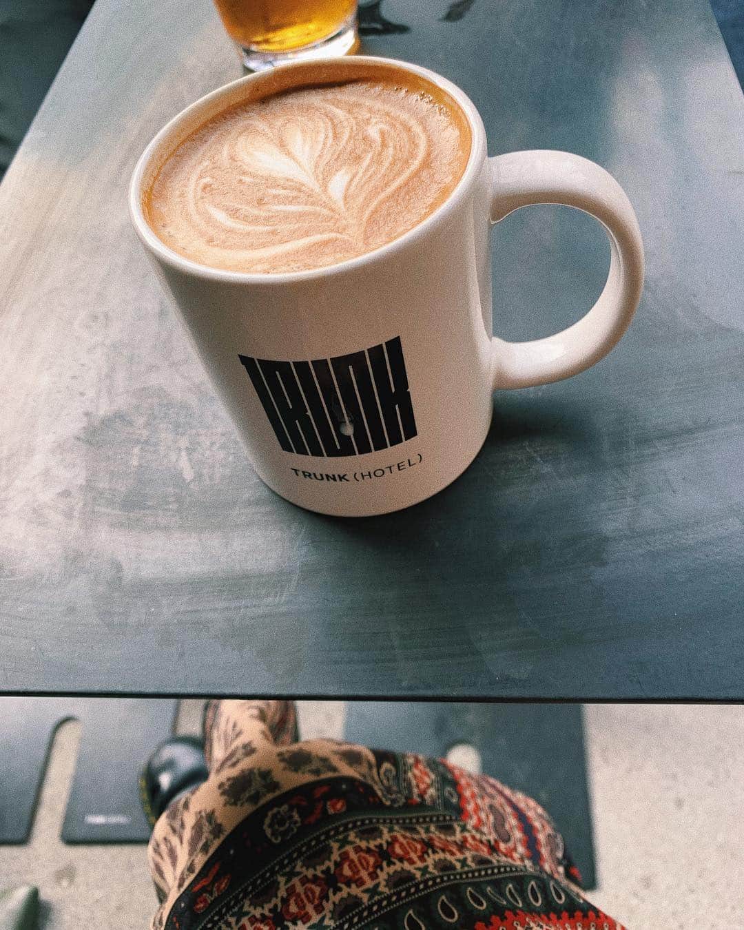 sayocoのインスタグラム：「coffee time☕️🌿🌞 春らしいお天気さいこう。！」