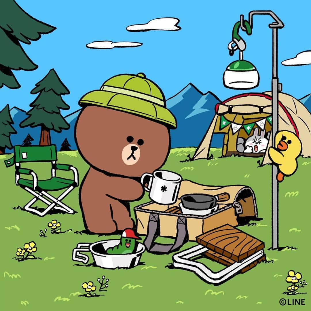 LINE FRIENDSさんのインスタグラム写真 - (LINE FRIENDSInstagram)「. Plan for weekends? #Camping, of course!  #Weekends #Tent #Lantern #FoldingChair  #CampingGear #SNOWPEAK #BROWN  #CONY #SALLY #EDWARDS #LINEFRIENDS」4月19日 15時00分 - linefriends