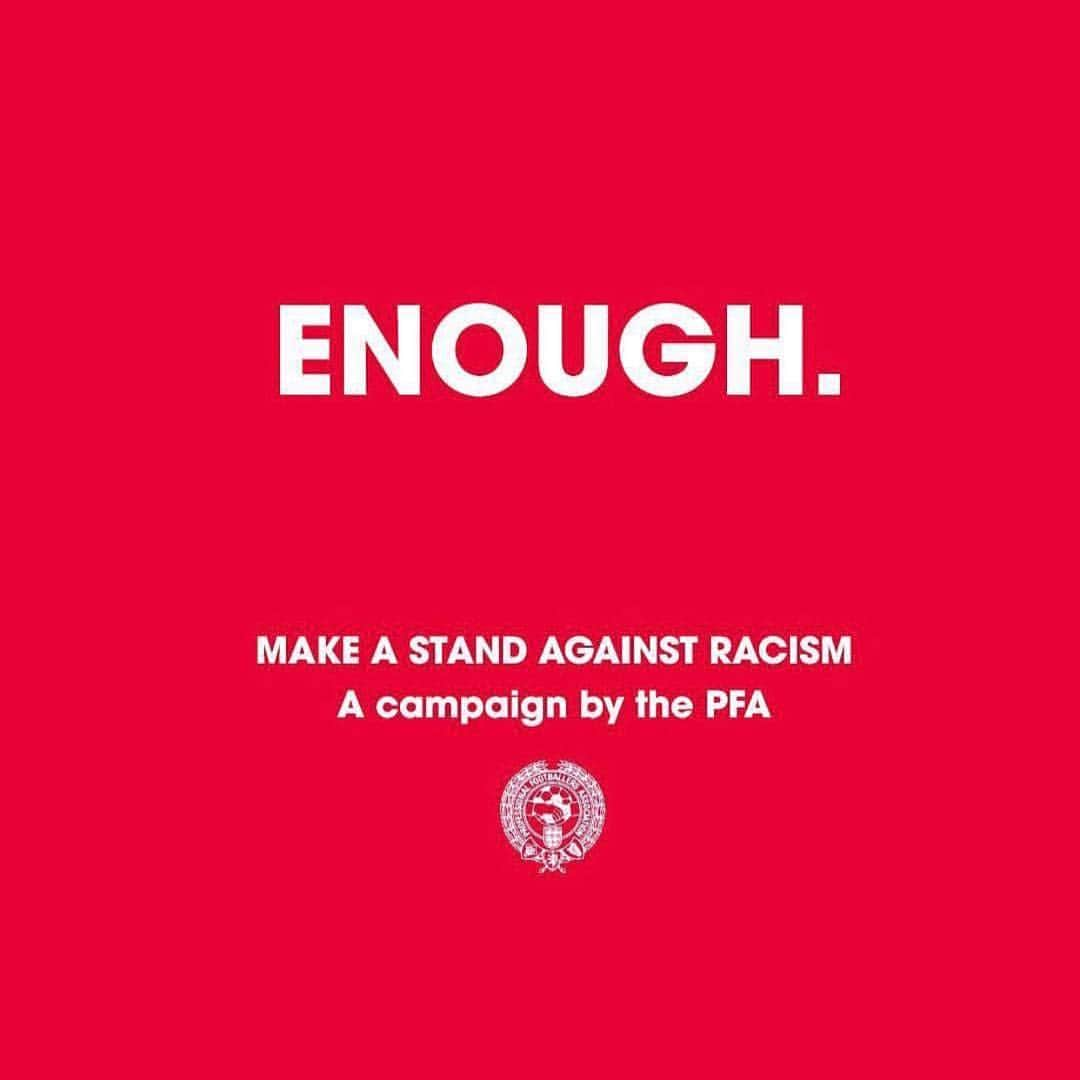 マット・フィリップスさんのインスタグラム写真 - (マット・フィリップスInstagram)「#Enough  We are making a stand against racist abuse.  We recognise that our platforms come with responsibility, and so we are using our voice to stand against racist abuse.  Together, we are calling on social media platforms and footballing bodies to do more!」4月19日 16時06分 - phillips1303