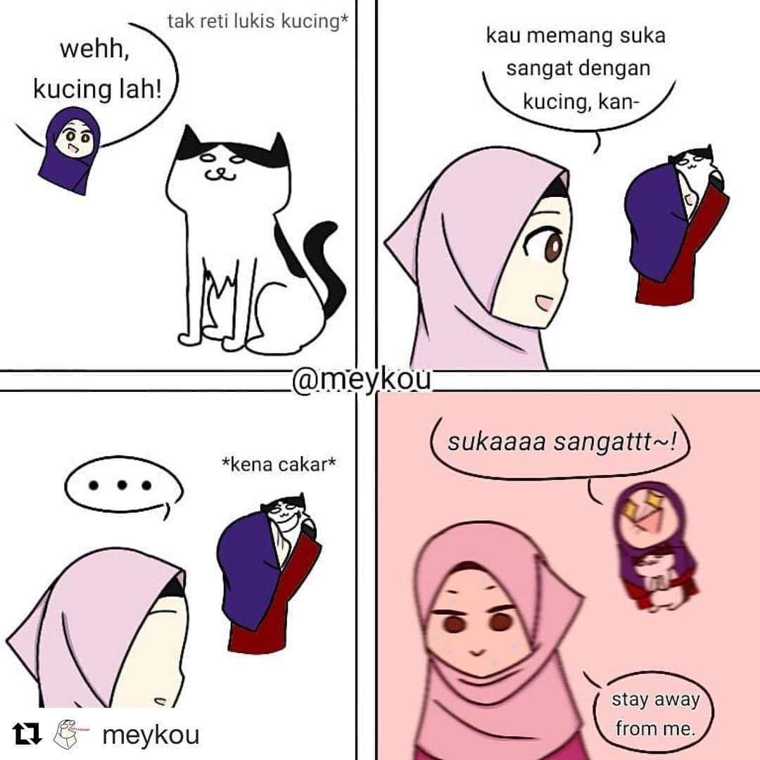 Koleksi Komik Malaysiaさんのインスタグラム写真 - (Koleksi Komik MalaysiaInstagram)「#Repost @meykou with @get_repost ・・・ cat lover 🐱 . . #komikmalaysia #komikhambar」4月19日 21時38分 - tokkmungg_exclusive