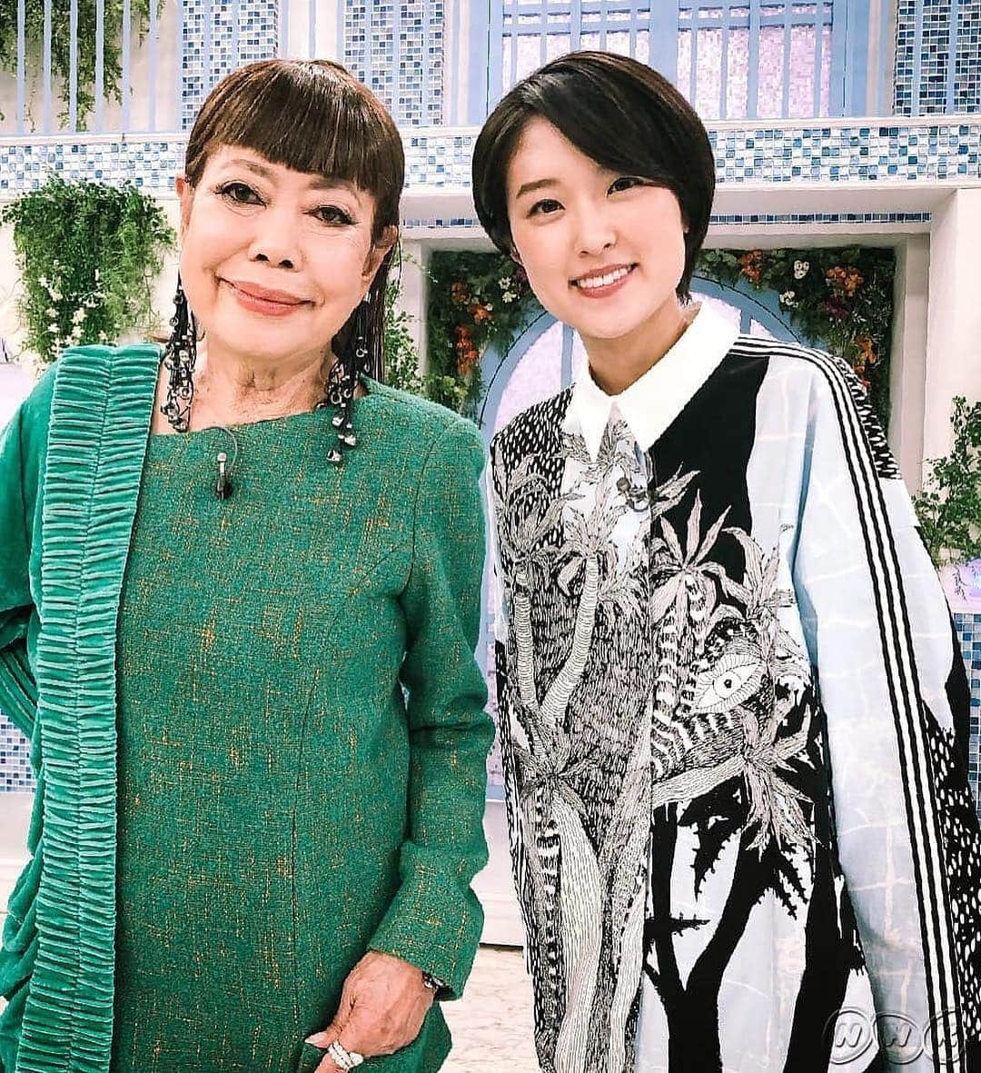 あさイチさんのインスタグラム写真 - (あさイチInstagram)「おうみです。 コシノヒロコさんのファッション、生き方、言葉、あらゆるものが格好良かったです！ ヒロコさんに選んで頂いたお洋服は、挑戦的でありながら上品さもあり、着心地も良く、本当に素敵でした✨✨ モデル体型でなくてもファッションは楽しめるんだと、勇気を頂いた気分です‼️ #プレミアムトーク﻿ #ゲスト #コシノヒロコ さん﻿ #コシノ三姉妹 #長女 #元気の秘訣 #恋してます ❤ #ファッションコーデ #大公開 #イヤリング #ご注目 #近江友里恵 アナ﻿ #nhk #あさイチ #8時15分から」4月19日 16時28分 - nhk_asaichi