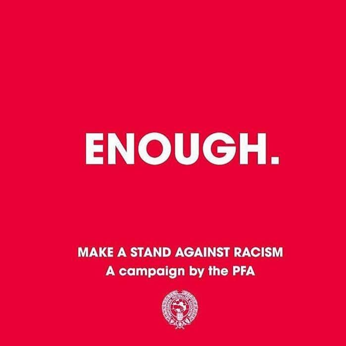 ケヴィン・デ・ブライネさんのインスタグラム写真 - (ケヴィン・デ・ブライネInstagram)「#Enough  We are making a stand against racist abuse.  We recognise that our platforms come with responsibility, and so we are using our voice to stand against racist abuse.  Together, we are calling on social media platforms and footballing bodies to do more!」4月19日 16時45分 - kevindebruyne