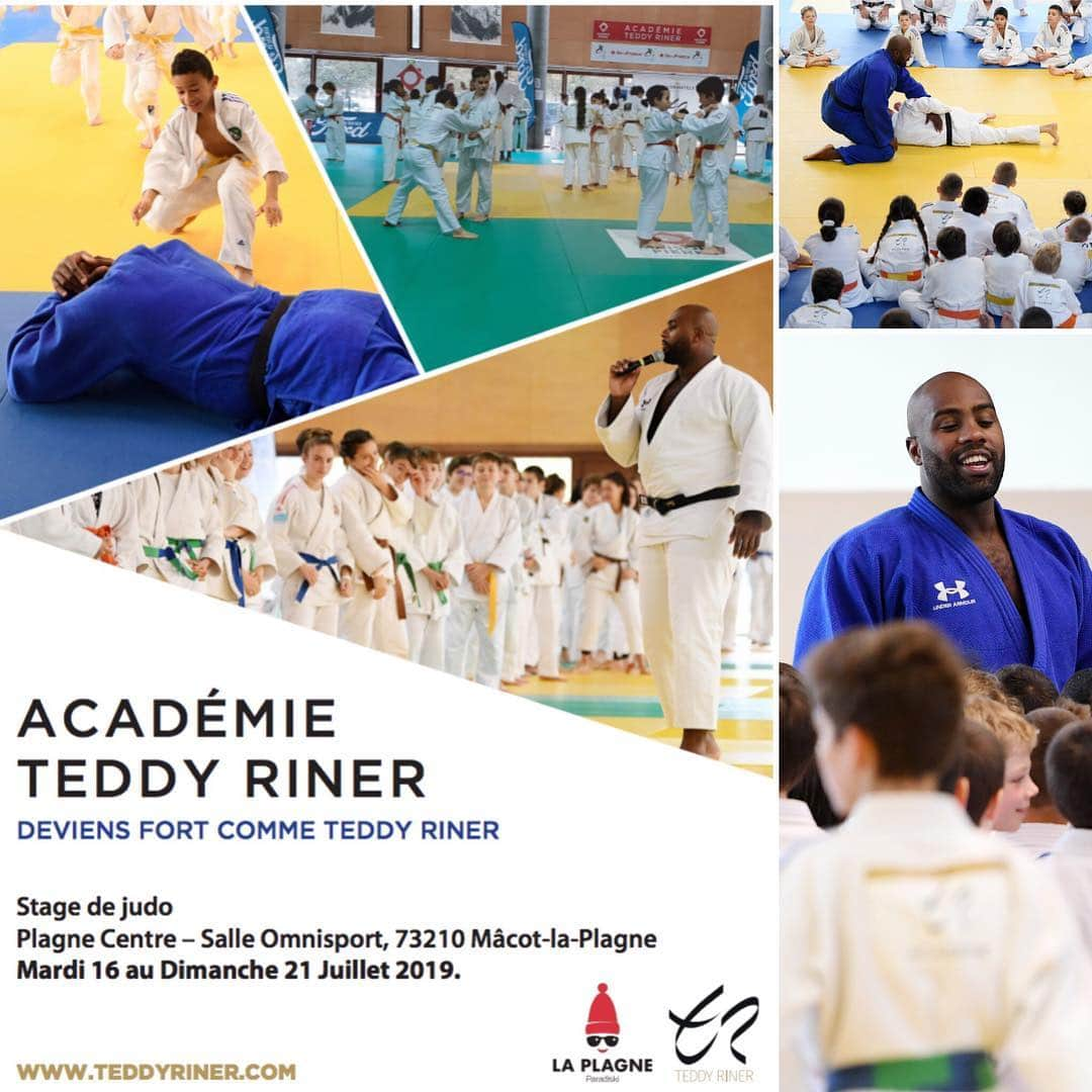 テディ・リネールさんのインスタグラム写真 - (テディ・リネールInstagram)「J’ai le grand plaisir de vous annoncer le retour de l’Académie Teddy Riner pour une 5e édition ! 🗓 Du 16 au 21 juillet 📍 La Plagne 👉🏾 Inscriptions sur www.teddyriner.com (lien dans la bio) 🔜 J’ai hâte de vous retrouver sur les tatamis 😉 • #Judo #Stage #Academie #laplagne #holidays #passionjudo」4月19日 17時08分 - teddyriner