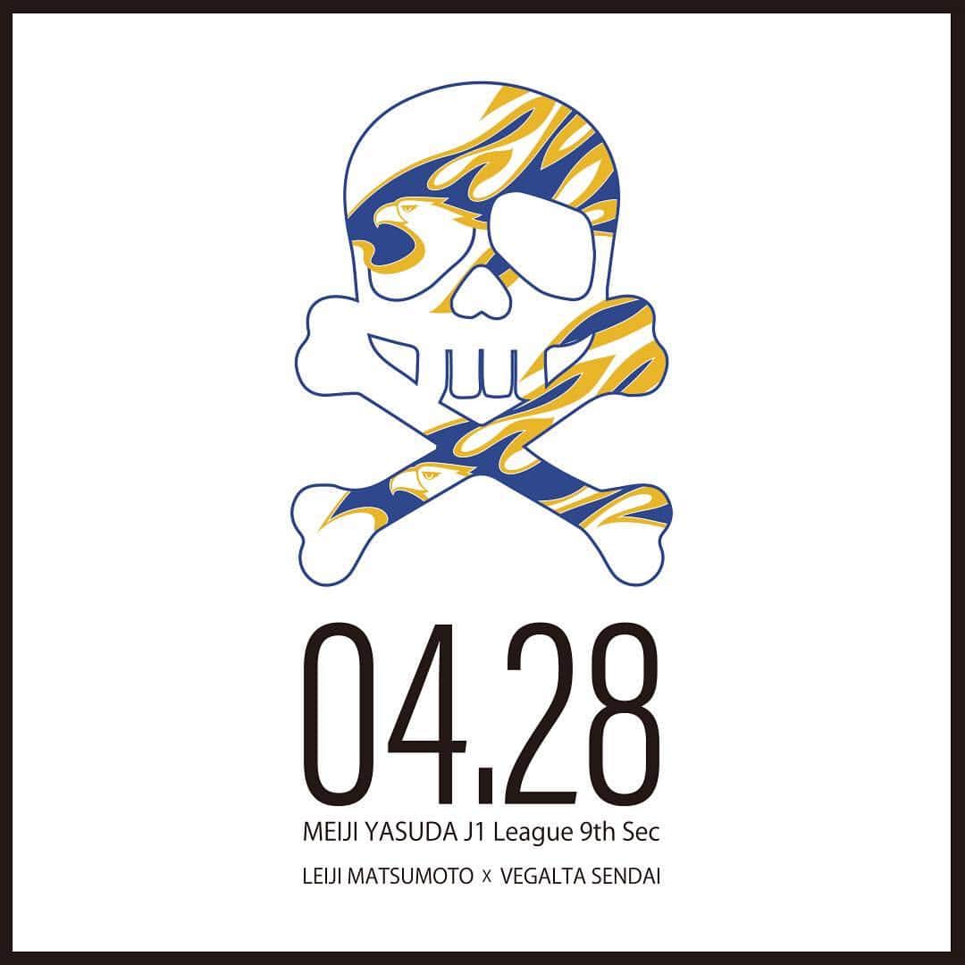 のインスタグラム：「4月28日 明治安田J1 第9節 ガンバ大阪戦 松本零士先生 ユアテックスタジアム仙台に来場！ 新たな伊達政宗グッズ、松本先生デザインのベガッ太、ルターナグッズも登場！続報は4月23日！ #松本零士×ベガルタ仙台 #松本零士 #LeijiMatsumoto #戦国のアルカディア #伊達政宗 #クラブカラー #25周年記念事業 #絆フットボール #KIZUNA未来プロジェクト #ベガルタ仙台 #仙台 #サッカー #Jリーグ #2019シーズン #スローガン #ReVolution」