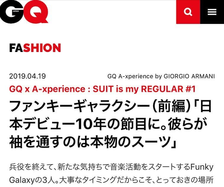 グァンス さんのインスタグラム写真 - (グァンス Instagram)「@funkygalaxy @gqjapan https://gqjapan.jp/fashion/news/20190329/axp-funky-galaxy-pt1 #FunkyGalaxy thanks to @gqmoriguchi #GQJAPAN #GiorgioArmani」4月19日 18時22分 - kwangsamak