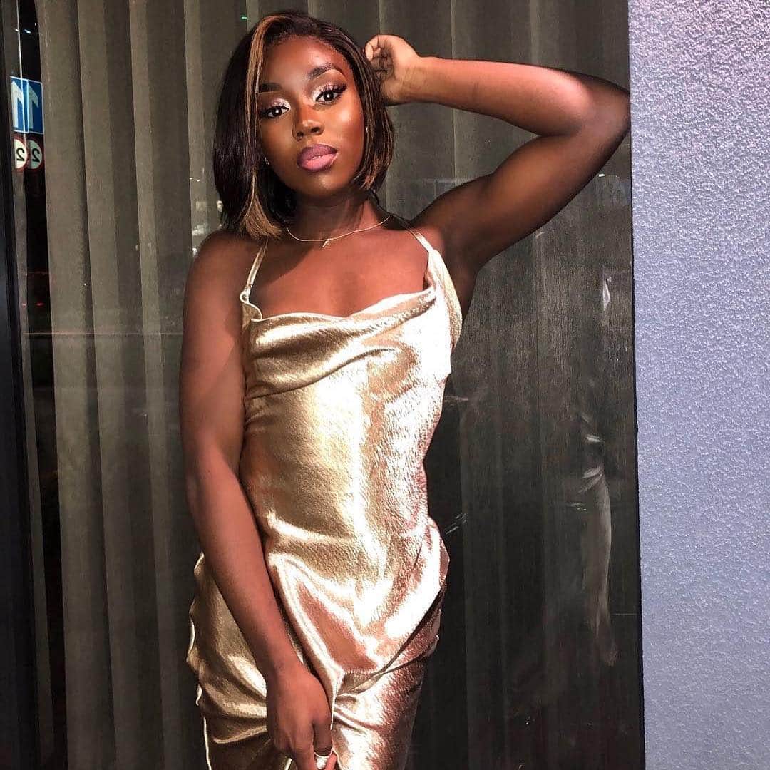 Public Desireさんのインスタグラム写真 - (Public DesireInstagram)「WOW @yvonnevictoria you are a GODDESS✨😍 Shop GOLD SATIN TIE BACK DETAIL CAMI MAXI DRESS £34.99 plus 20% off EVERYTHING with code TWENTY💸 #lookofthebae #pdbae Tap to shop ☝」4月19日 18時32分 - publicdesire