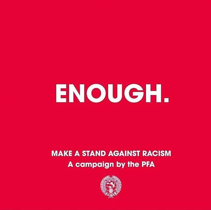 スウォンジー・シティAFCさんのインスタグラム写真 - (スウォンジー・シティAFCInstagram)「#Enough  We support our players stand against racism and discrimination. 👊🏻👊🏼👊🏽👊🏾👊🏿」4月19日 18時38分 - swansofficial
