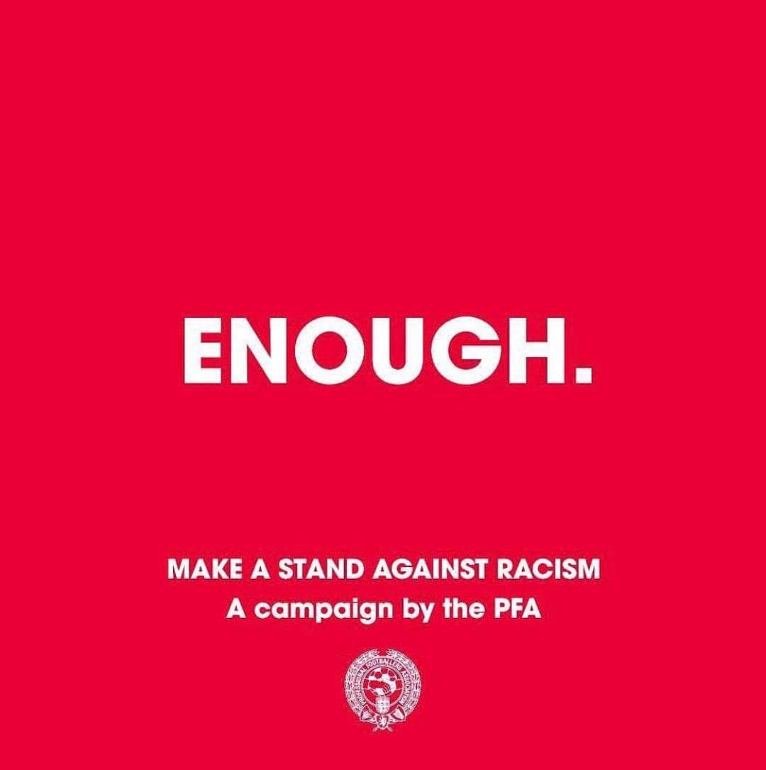 マヌエル・ランシニさんのインスタグラム写真 - (マヌエル・ランシニInstagram)「#Enough We are making a stand against racist abuse.  We recognise that our platforms come with responsibility, and so we are using our voice to stand against racist abuse.  Together, we are calling on social media platforms and footballing bodies to do more!」4月19日 18時39分 - manulanzini