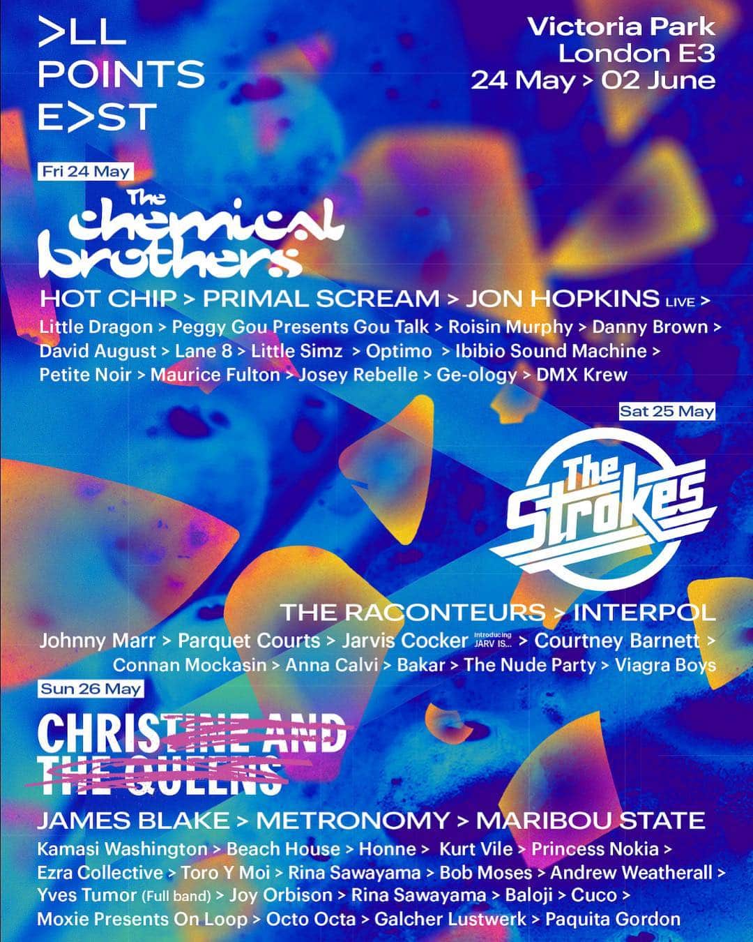 コートニー・バーネットのインスタグラム：「All Points East Festival 💕 London 💕 25th May」