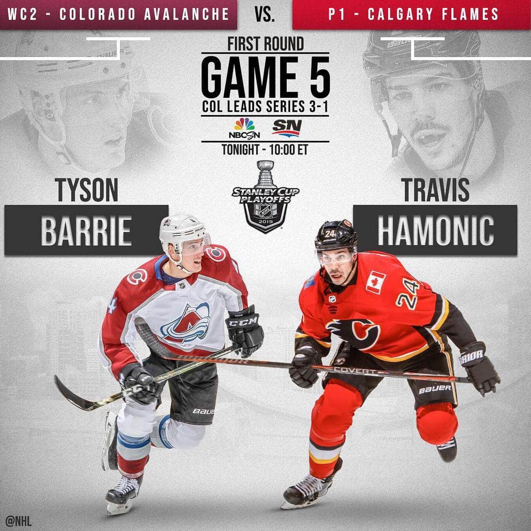 NHLさんのインスタグラム写真 - (NHLInstagram)「@tysonbarrie4 and the @coloradoavalanche have a chance to advance tonight against the @nhlflames! Who're you taking, @nhlflames or @coloradoavalanche? 📺: 10:00 ET on @nhlonnbcsports and @sportsnet #StanleyCup」4月20日 5時37分 - nhl