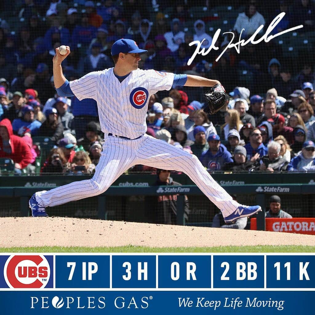 シカゴ・カブスさんのインスタグラム写真 - (シカゴ・カブスInstagram)「#Cubs starters have posted a 0.96 ERA over our last 7 games! #EverybodyIn」4月20日 6時23分 - cubs