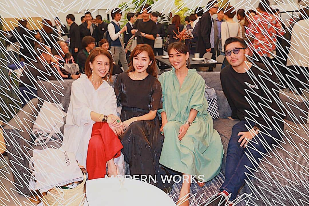 柴田翔平のインスタグラム：「久々に仁香と外出😊🍾 @modernworks_official と @stance_japan のpartyに行って来たー！ 偶然 @maenorichang さんと @ina_tomo さんにも会えてゆっくり話せたー😆🤲 @reokanao にも会えて 今日Reoが着てた @solid_japan のTopsめっちゃカッコ良かった🤘🔥🤘 #modernworks #francfranc #stancesocks」
