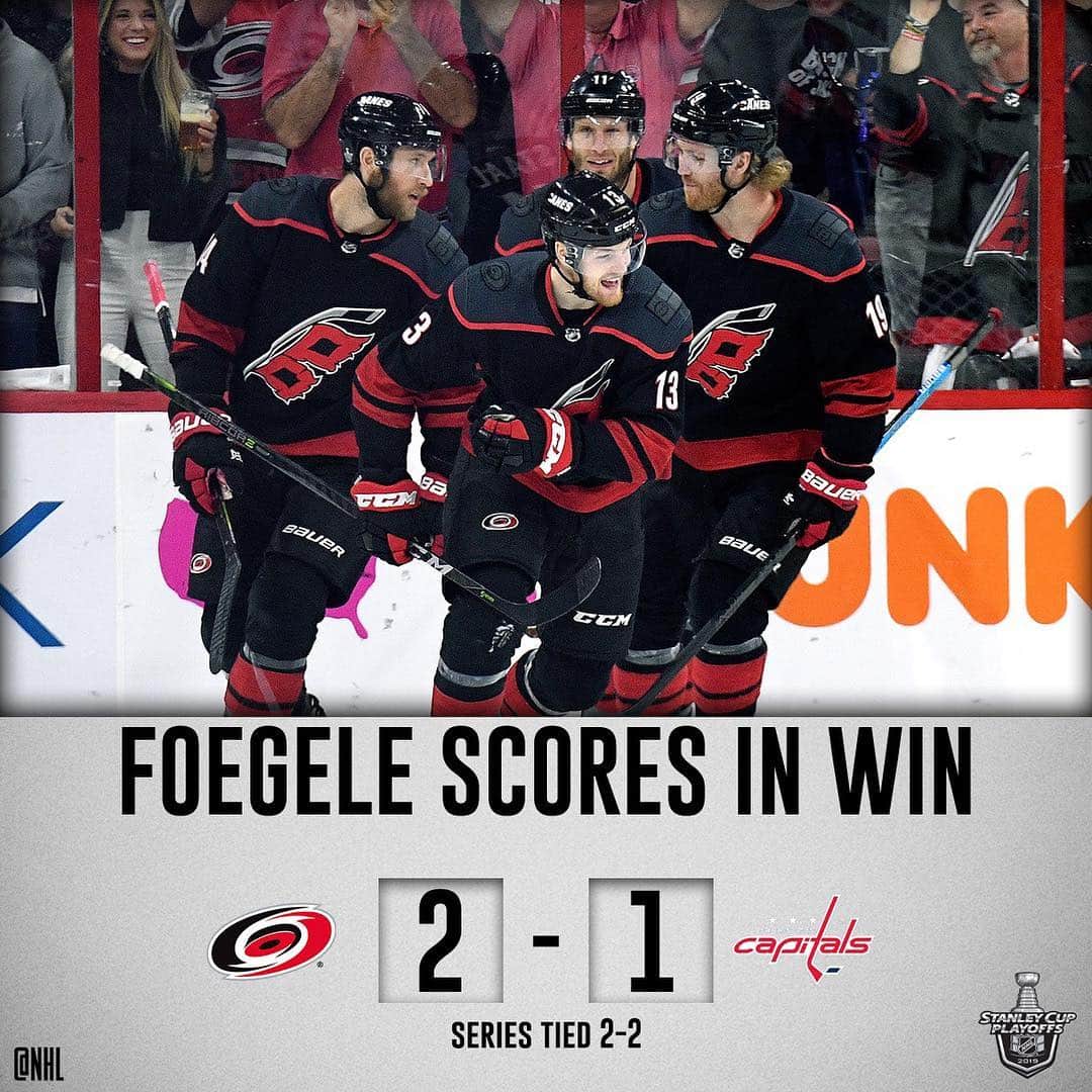 NHLさんのインスタグラム写真 - (NHLInstagram)「@foegdaddy96 and the @nhlcanes pick up another huge win at home, Jaden Schwartz caps off the @stlouisblues comeback and the @sanjosesharks stay alive! #StanleyCup」4月19日 22時48分 - nhl