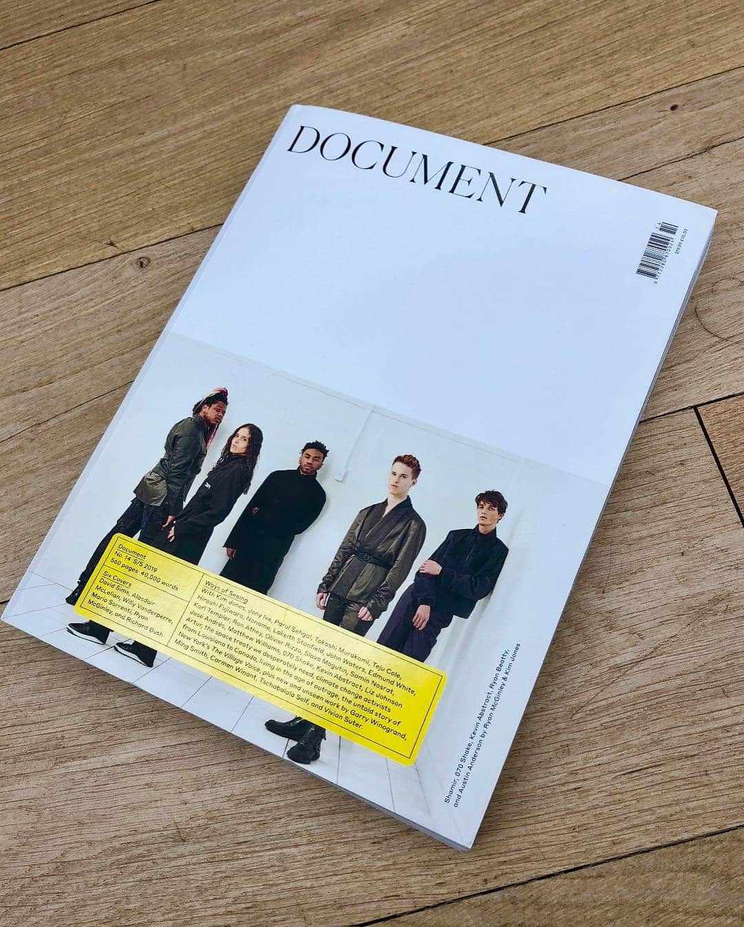 キム・ジョーンズさんのインスタグラム写真 - (キム・ジョーンズInstagram)「@documentjournal Feature and cover in conversation with my friend @apple Jony Ive about the future of design and shoot with @Ryanmcginleystudios featuring.  @shamir326 @kevinabstract @__teeks @ryanbeatty @danimoon  portrait with cookie wearing Raymond Pettibon @dior top from Winter 2019 portrait by @brett_lloyd」4月19日 23時27分 - mrkimjones