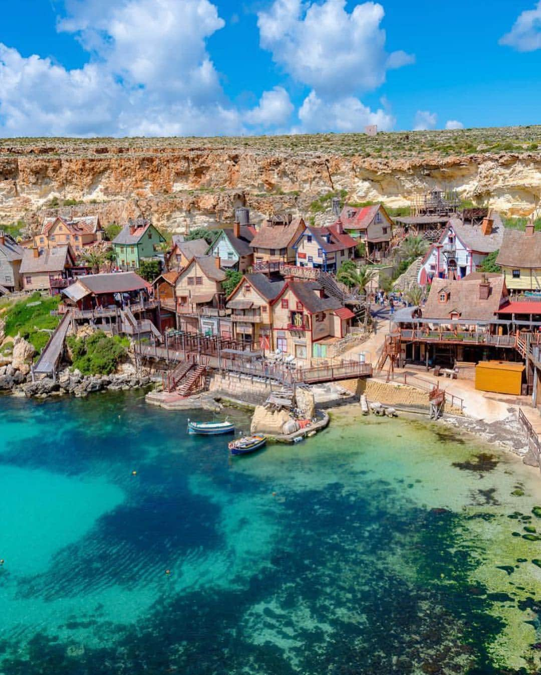 Wonderful Placesさんのインスタグラム写真 - (Wonderful PlacesInstagram)「Popeye Village - Malta ✨❤️❤️❤️✨ . Pictures by ✨✨@kyrenian✨✨ #wonderful_places for a feature ❤️」4月20日 0時54分 - wonderful_places