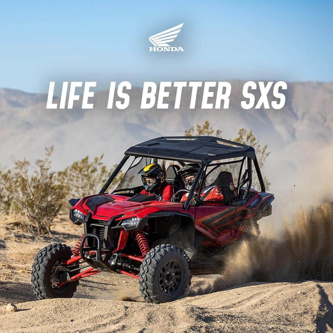 Honda Powersports USさんのインスタグラム写真 - (Honda Powersports USInstagram)「Get your first look at the suspension on the all-new #HondaTalon. From the high-performance chassis, to the Fox Podium Shocks with QS3 Quick Adjusters, every piece is built to prove #Lifeisbettersxs. Click the link in our bio for more info.」4月20日 2時32分 - honda_powersports_us