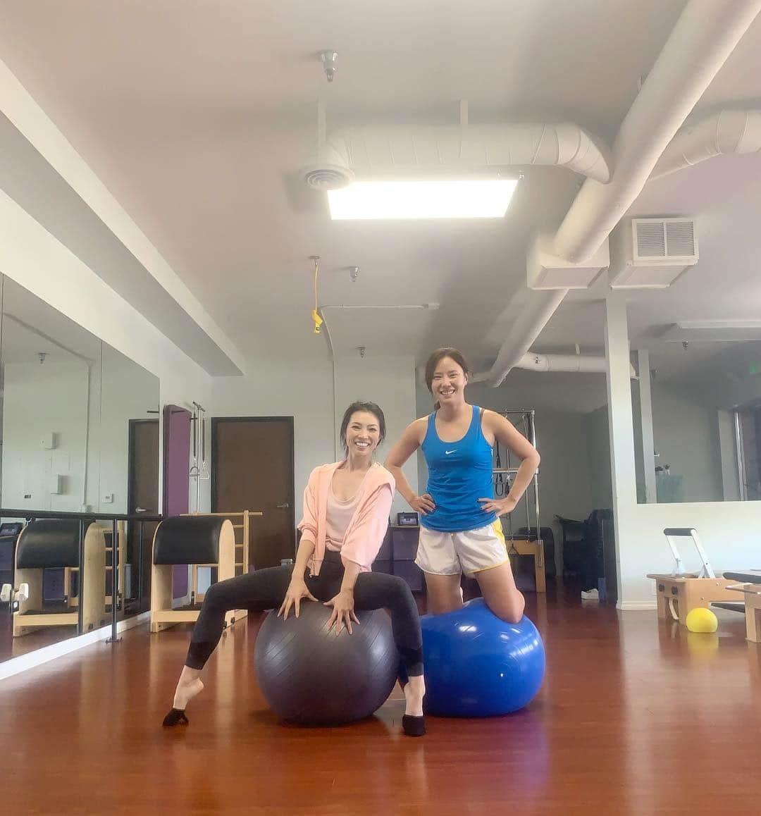 パク・ヒヨンさんのインスタグラム写真 - (パク・ヒヨンInstagram)「Thank you @reiko_pilates  She always give some good vibes  Get ready for next week @lpga_la #hugelairpremialaopen」4月20日 2時39分 - heeyounglpga