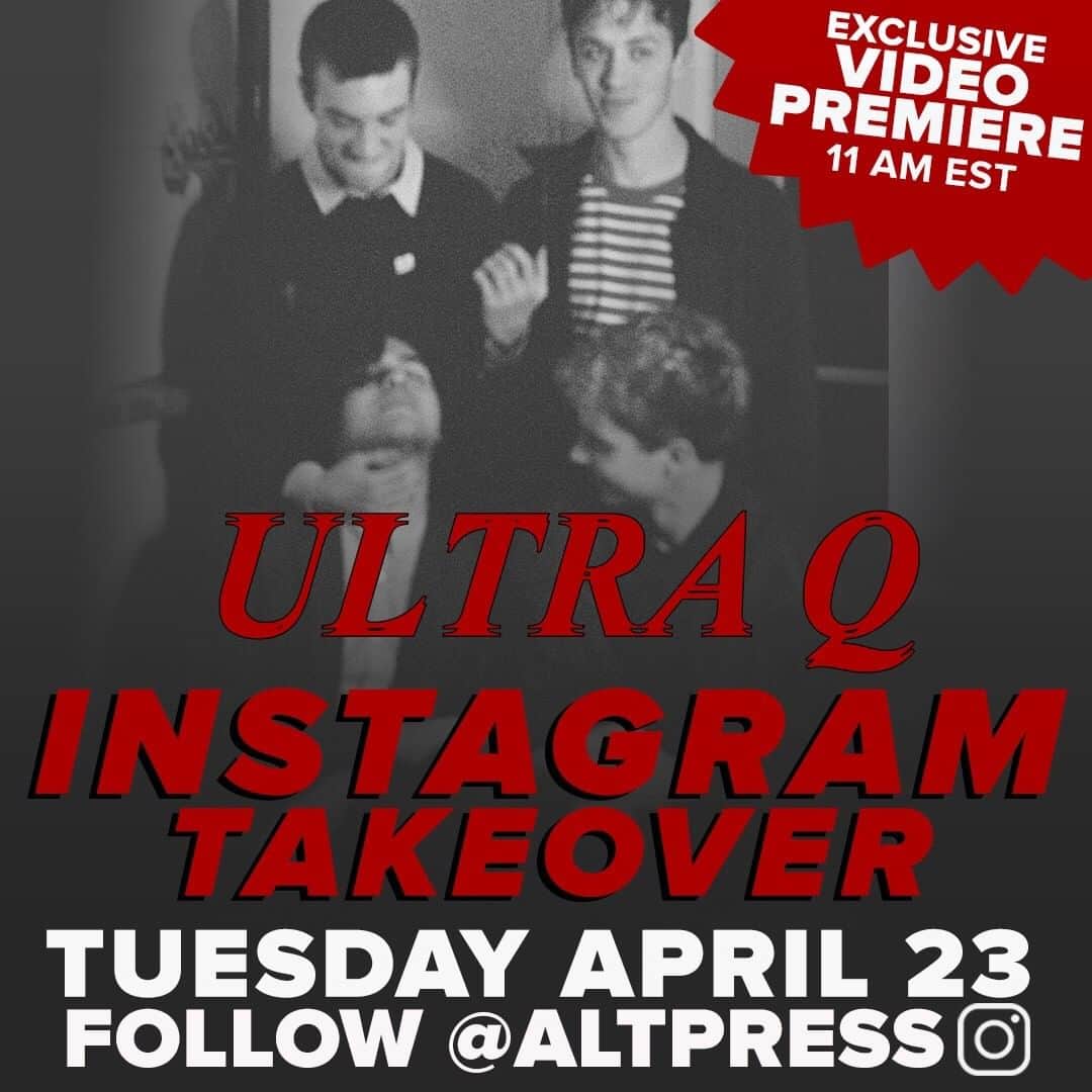 Alternative Pressさんのインスタグラム写真 - (Alternative PressInstagram)「Our friends in @ultraq will be taking over our Instagram on Tuesday April 23 for the WORLD PREMIERE of their new music video 📺⁣ .⁣ .⁣ .⁣ #altpress #ap #alternativepress #iamap #ultraq #newmusic #worldpremiere」4月20日 4時39分 - altpress