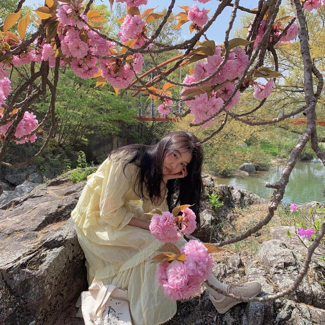 ロコさんのインスタグラム写真 - (ロコInstagram)「으아 날씨 🌱 곧 나올 앨범준비며,  프로젝트앨범준비며, 바쁜나날중이에요  다들 봄 처럼 잘 지낼려나 :) 지방에 가는길에 만난 너무 예쁘고 멋진곳  우리나라에, 좋은곳 참 많이도  숨겨져있어요 그쵸 👀」4月20日 14時37分 - rocoforest