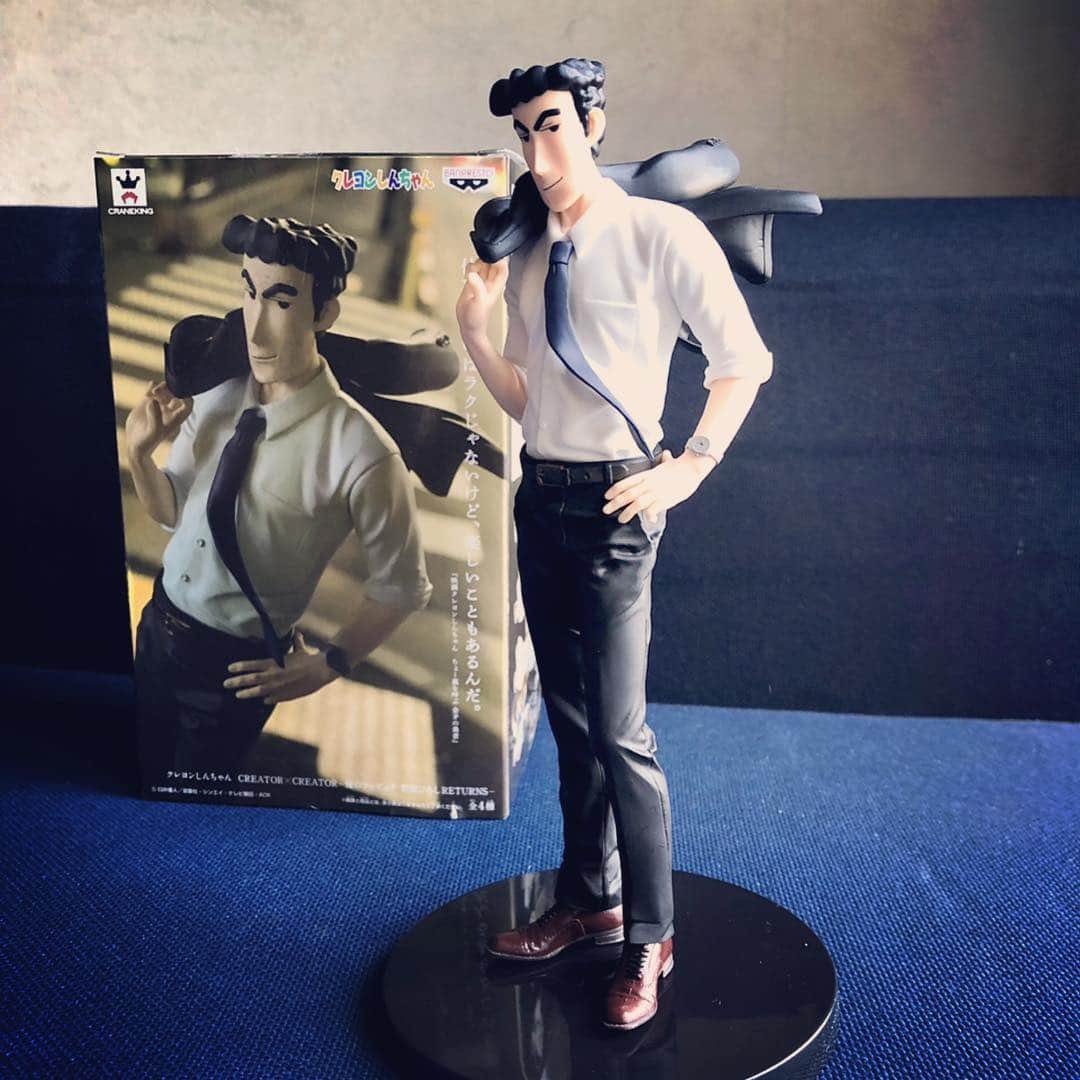 木山裕策さんのインスタグラム写真 - (木山裕策Instagram)「野原ひろしのフィギュアをゲット‼️ クレヨンしんちゃんのテイストを失わずにこのカッコよさ😁」4月20日 15時21分 - kiyamayusaku
