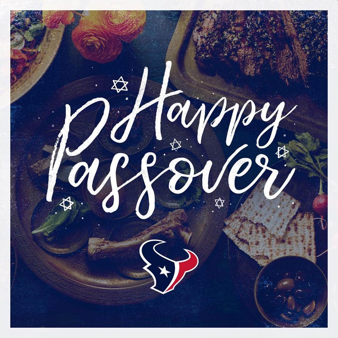 ヒューストン・テキサンズさんのインスタグラム写真 - (ヒューストン・テキサンズInstagram)「Wishing a happy #Passover to all who celebrate!」4月20日 7時07分 - houstontexans