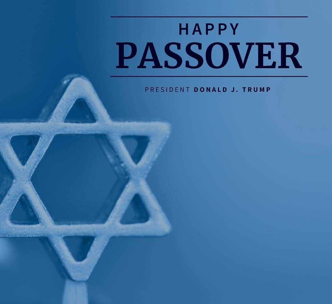 ドナルド・トランプさんのインスタグラム写真 - (ドナルド・トランプInstagram)「‪Wishing a Happy Passover to all those celebrating in America, Israel, and around the world!‬」4月20日 8時10分 - realdonaldtrump