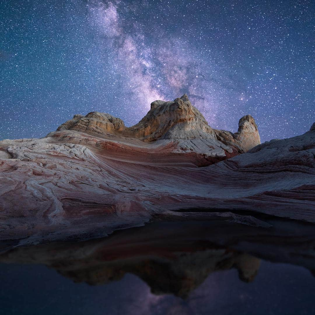 アメリカ内務省さんのインスタグラム写真 - (アメリカ内務省Instagram)「The Milky Way stretches across the sky highlighting the swirling rocks of Vermilion Cliffs National Monument in #Arizona. Known as White Pocket, this remote area of the #monument has light grey rocks with thin-layers of contrasting color-- a photogenic dream come true. The Bureau of Land Management offers recommendations for authorized tours of this area since you can really only access it by an ATV or a high-clearance four-wheel-drive vehicle. No permits are required - just be safe and respect the formations as you marvel. Photo by Charles Robinson (www.sharetheexperience.org). #usinterior #mypubliclands #astrophotography #geological」4月20日 9時01分 - usinterior