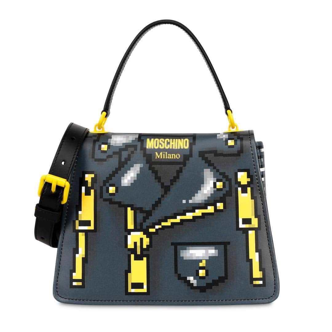 Moschinoさんのインスタグラム写真 - (MoschinoInstagram)「Moschino pixeled biker bag #moschino @itsjeremyscott @thesims #moschinoxthesims now on moschino.com and Moschino Shops」4月20日 10時04分 - moschino