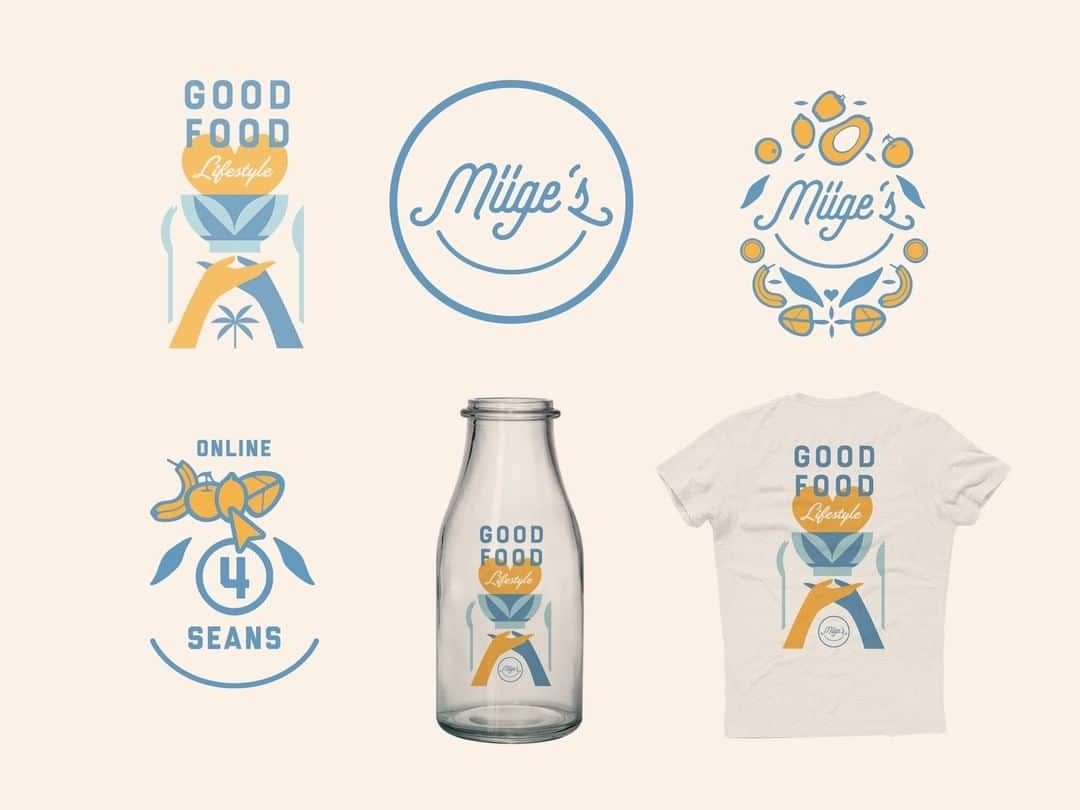 Dribbbleさんのインスタグラム写真 - (DribbbleInstagram)「Explore and design a healthy lifestyle. Müge's Brand Exploration by @zeki_michael⠀ ⠀ #dribbble #dribbblers #design #illustration」4月20日 10時30分 - dribbble