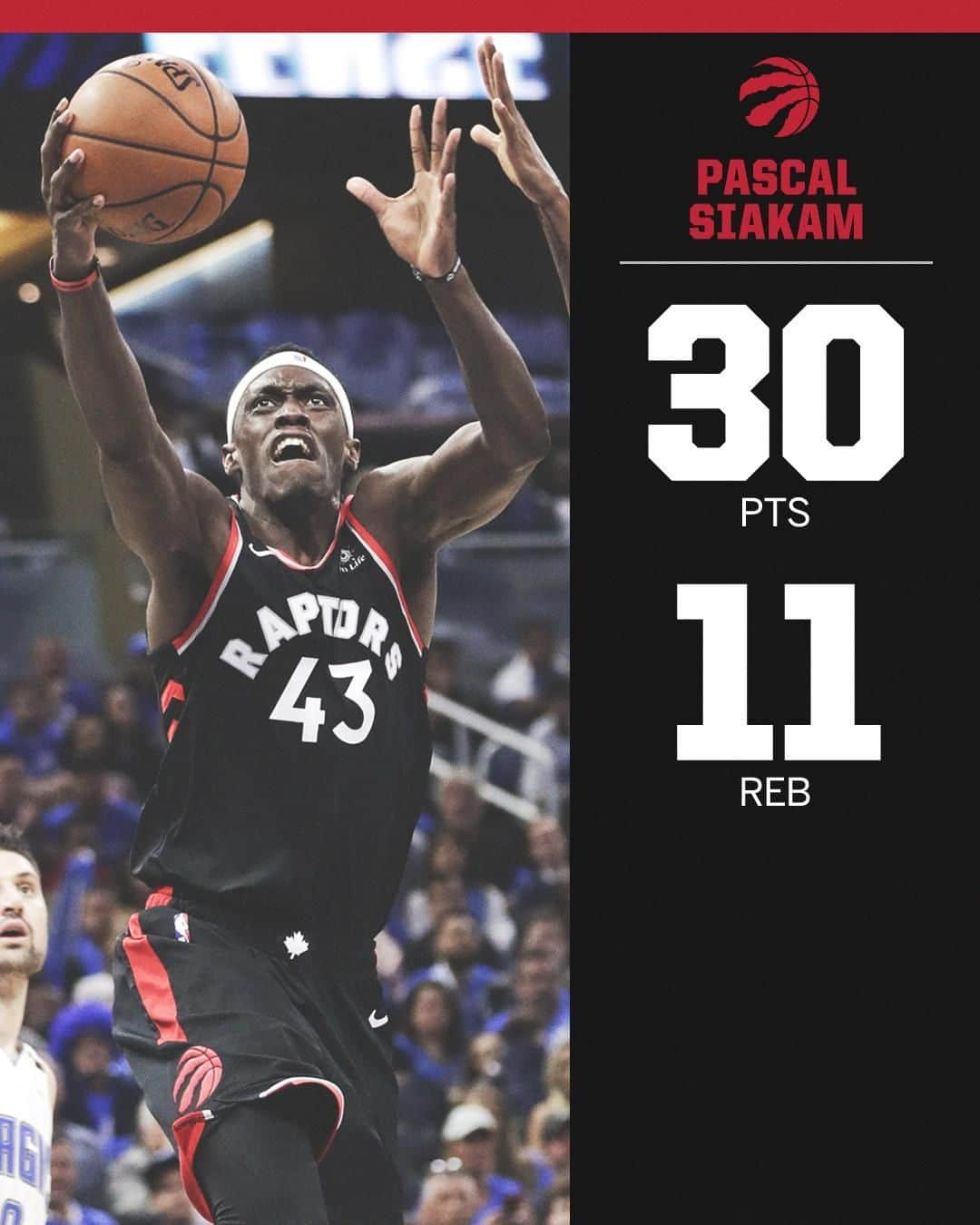 スポーツセンターさんのインスタグラム写真 - (スポーツセンターInstagram)「T-Mac • Vince • Bosh • Lowry • Siakam ➡️ Only players in Raptors history to record 25 Pts and 10 Reb in a playoff game 💪」4月20日 10時38分 - sportscenter