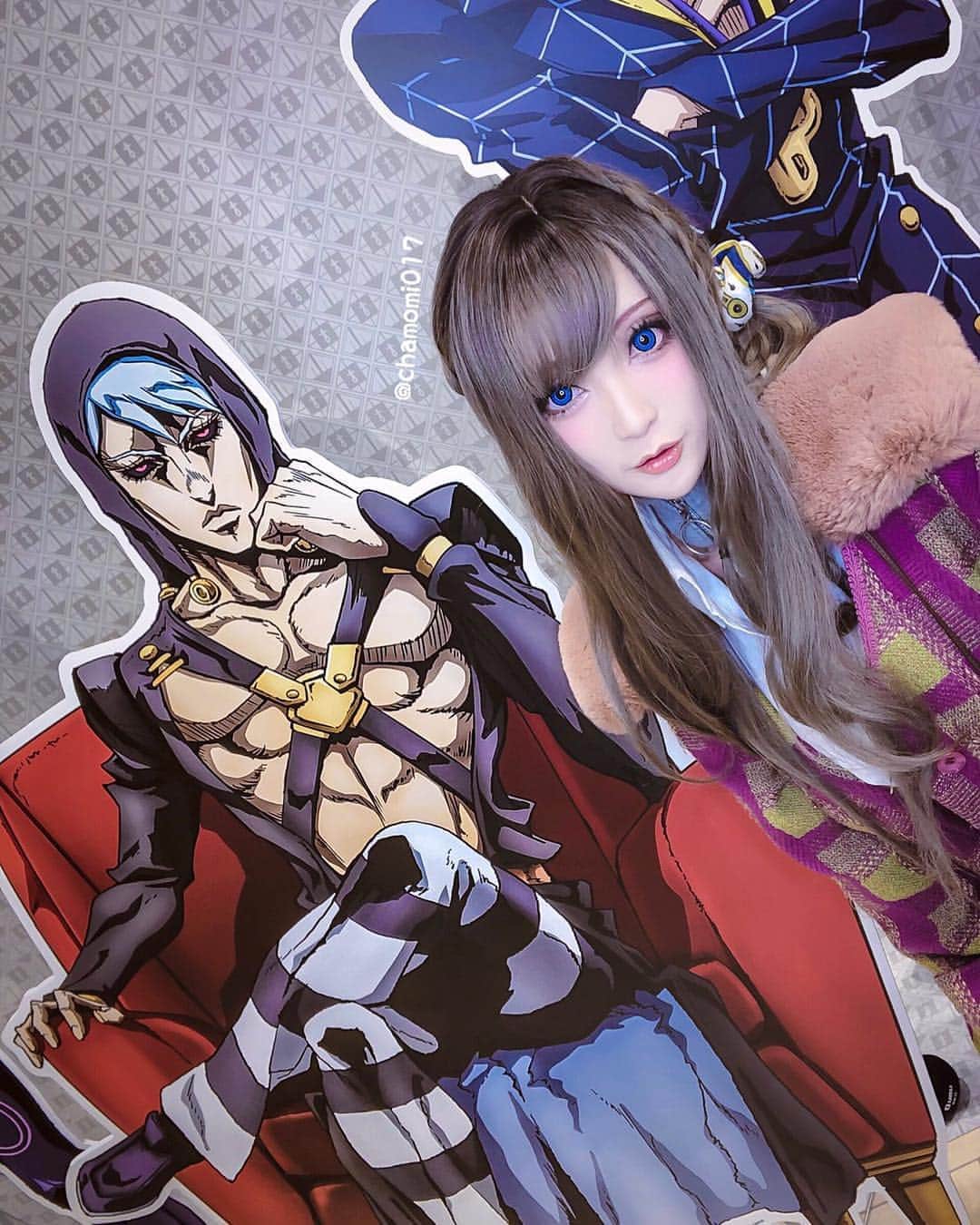 のインスタグラム：「メタリカ…リゾット…ありがとう。 ツイートはこちら！ https://twitter.com/chamomi017/status/1119271279314399232?s=21 リゾット・ネエロと暗殺チームと写メ！ #jjba #ジョジョの奇妙な冒険 #ジョジョの奇妙な冒険黄金の風 #ventoaureo #jojosbizarreadventure 「ひょっとしてオレは… 自分が気づいていない以上に!! オレが求めるべきものに! 近づいているのかッ!」 「ジョジョの奇妙な冒険」フィギュア展 #JOJO #ジョジョ #jojo_anime #GIOGIO #jojofriday #jojofridays #jojocosplay #cosplayphotography #cosplaygirl #cosplaygirls #cos #cosplay #cosplayphoto #cosplaymodel #cosplaying #コスプレ #コスプレイヤー自画撮り部 #コスプレイヤー #コスプレ好き #japan #comic #anime #animegirl #animejapan #サブカルチャー」