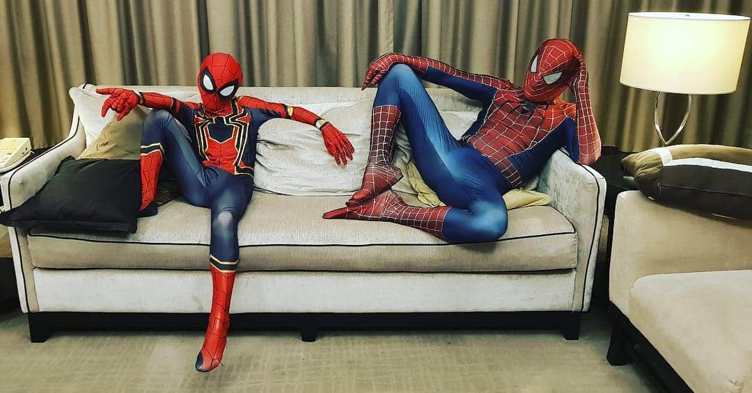 曹格格さんのインスタグラム写真 - (曹格格Instagram)「難道我和兒子被蜘蛛咬過也要跟你說嗎？  #Spider-Man#avengersendgame #avengers #spider」4月20日 12時57分 - supergarychaw