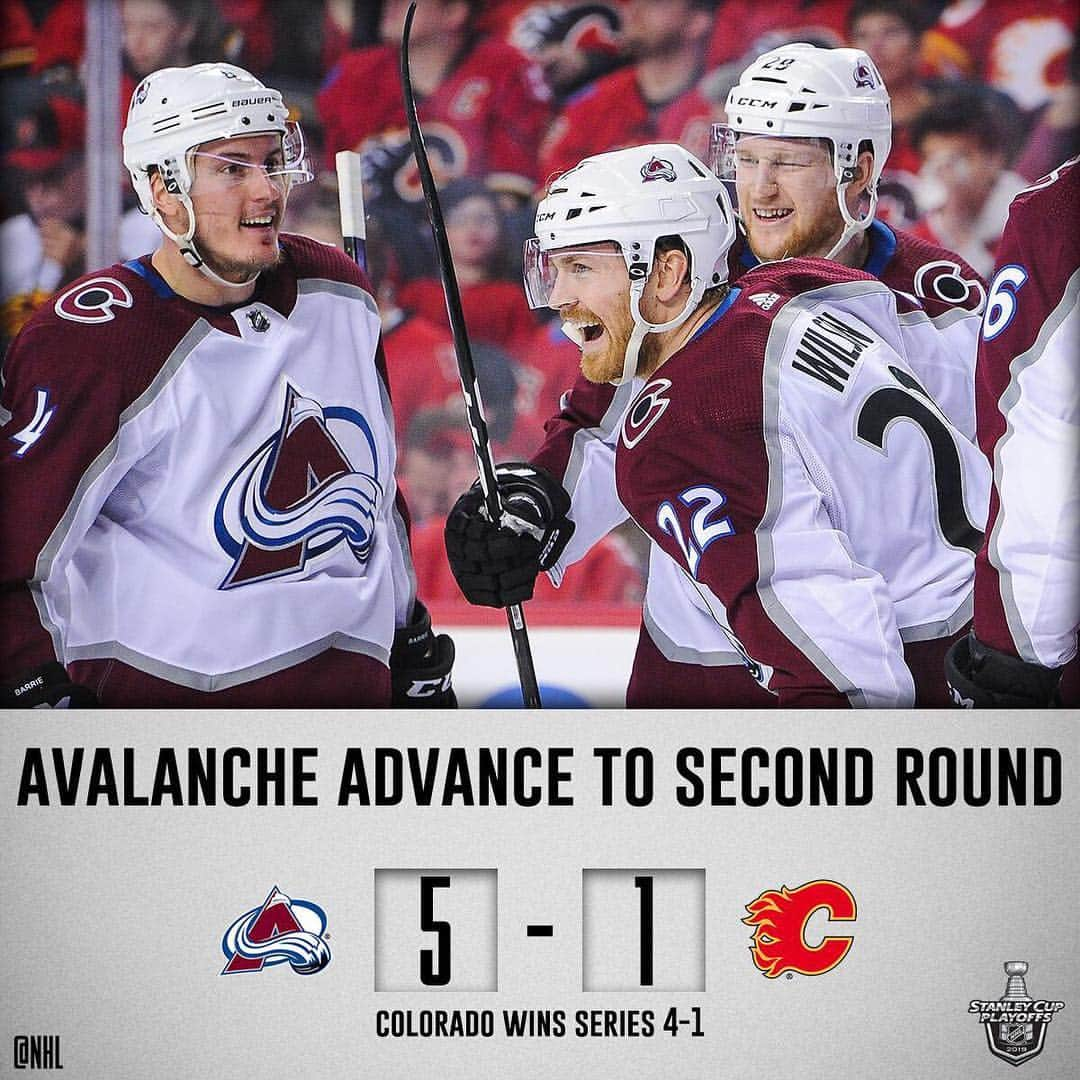 NHLさんのインスタグラム写真 - (NHLInstagram)「The @coloradoavalanche stun the hockey world with a dominant series win over the Flames, while the @mapleleafs take a 3-2 series lead! #StanleyCup」4月20日 14時32分 - nhl