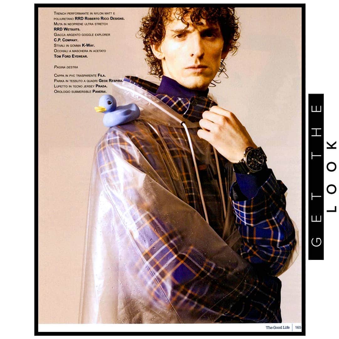 のインスタグラム：「#Checked is the new #Black: discover our #exclusive jacket made of colours and geometries, created for the man of tomorrow.  Thanks to The Good Life @thegoodlifeitalia for this amazing shot 📸 VALENTINA ARDIA @valeardia  CONCETTA D'ANGELO @concetta_dangelo_」