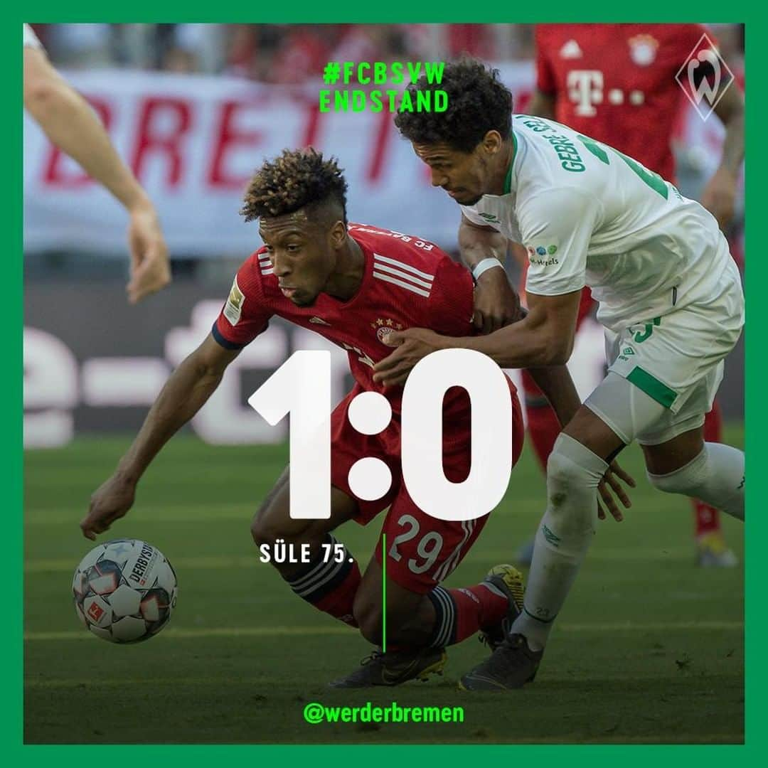 ヴェルダー・ブレーメンさんのインスタグラム写真 - (ヴェルダー・ブレーメンInstagram)「Irgendwann musste es so kommen. Schade. 😔  _______ #werder #bremen #svw #fcbsvw #Bundesliga #nordphoto」4月21日 0時23分 - werderbremen