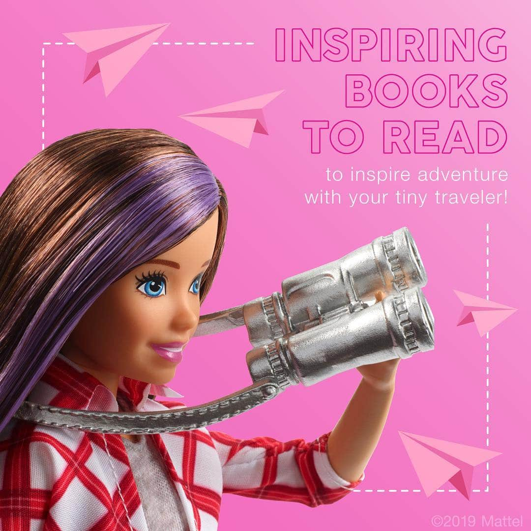 バービーさんのインスタグラム写真 - (バービーInstagram)「Encourage your tiny traveler with books that inspire her to discover new worlds! Visit the link in the bio for a resource of literature in honor of traveling. ✈️🌎🚃 #Barbie」4月21日 1時00分 - barbie