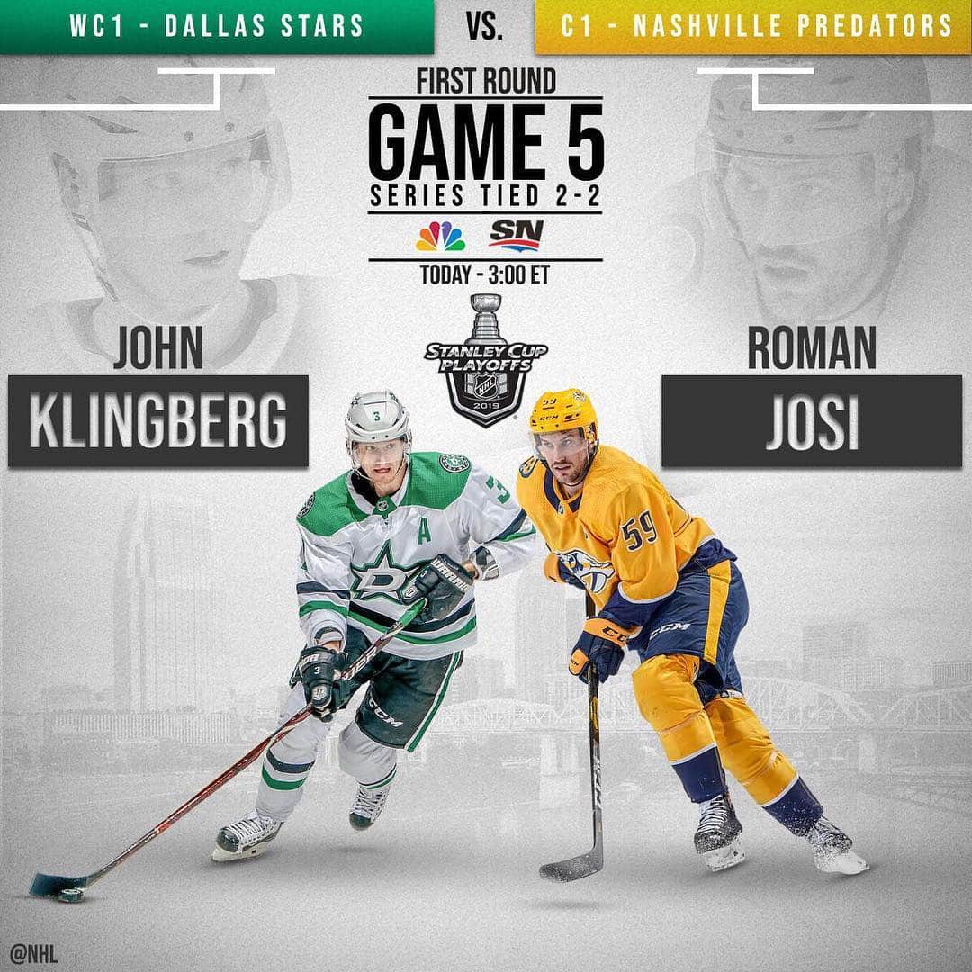 NHLさんのインスタグラム写真 - (NHLInstagram)「Captain @rjosi90 and the @predsnhl look to win a critical Game 5 against the @dallasstars! Who're you taking? #StanleyCup 📺: 3:00 ET on @nhlonnbcsports and @sportsnet」4月21日 1時02分 - nhl