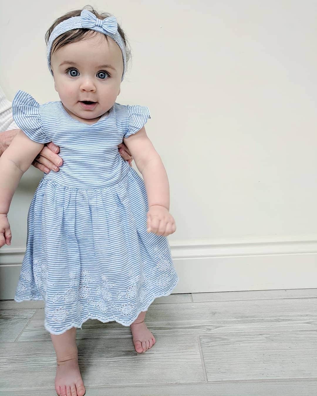 プリマークさんのインスタグラム写真 - (プリマークInstagram)「Can we just appreciate the cuteness?! 💙 @1lavendercottage is stepping into spring in this Broderie Dress & Headband Set for £7/€10 (Available in: 🇬🇧🇩🇪🇳🇱🇦🇹🇧🇪) #Primark #babywear #babyfashion」4月20日 18時00分 - primark