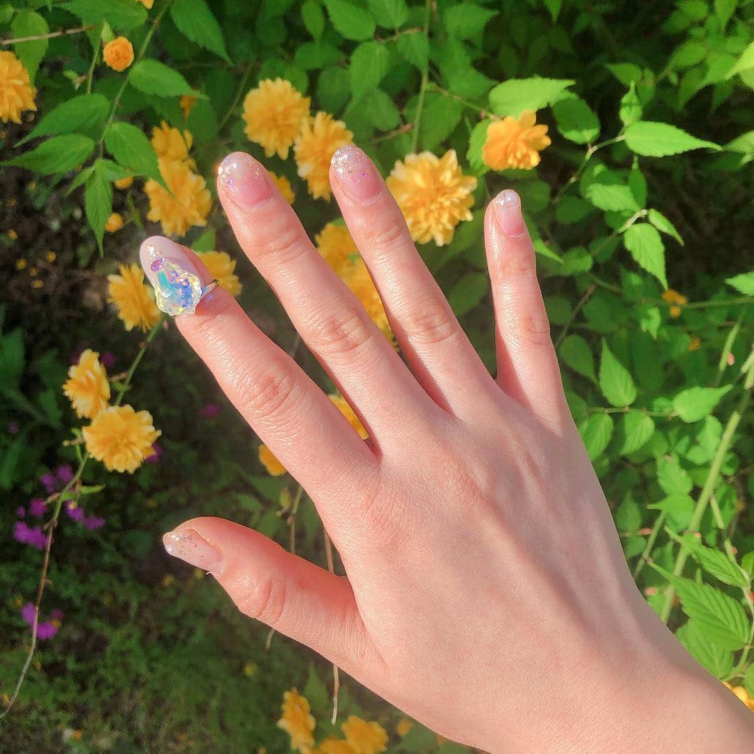 のインスタグラム：「@stampnailring の30番付けてみた🤭💕 これネイルじゃなくてリングなところがおしゃれ💍めちゃめちゃ色も可愛いし合わせやすい🤤」