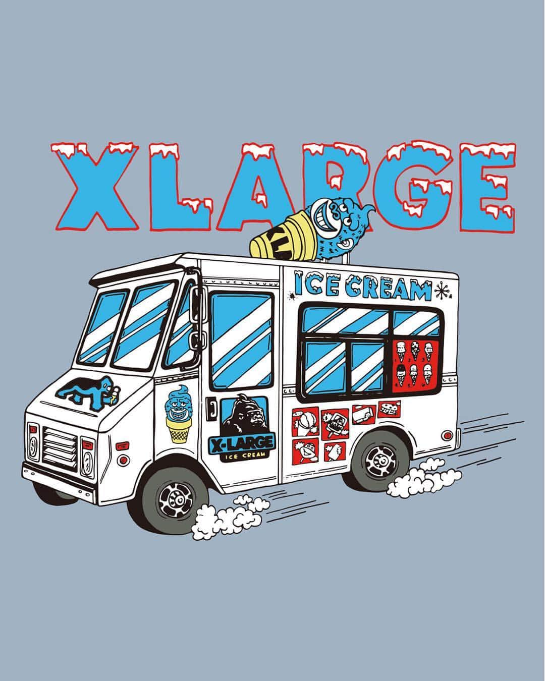 エクストララージさんのインスタグラム写真 - (エクストララージInstagram)「FESTIVAL STAFF T-SHIRT SERIES #xlarge #xlargejp  架空のフードショップをイメージしたグラフィックTシャツシリーズ。  アイスクリーム、フルーツ、ピザといったフードショップのスタッフTシャツをイメージしたグラフィックには、XLARGEのアイコニックなロゴやキャラクターが随所に散りばめられ、印象的かつコミカルなデザインに仕上がっている。」4月20日 20時39分 - xlargejp