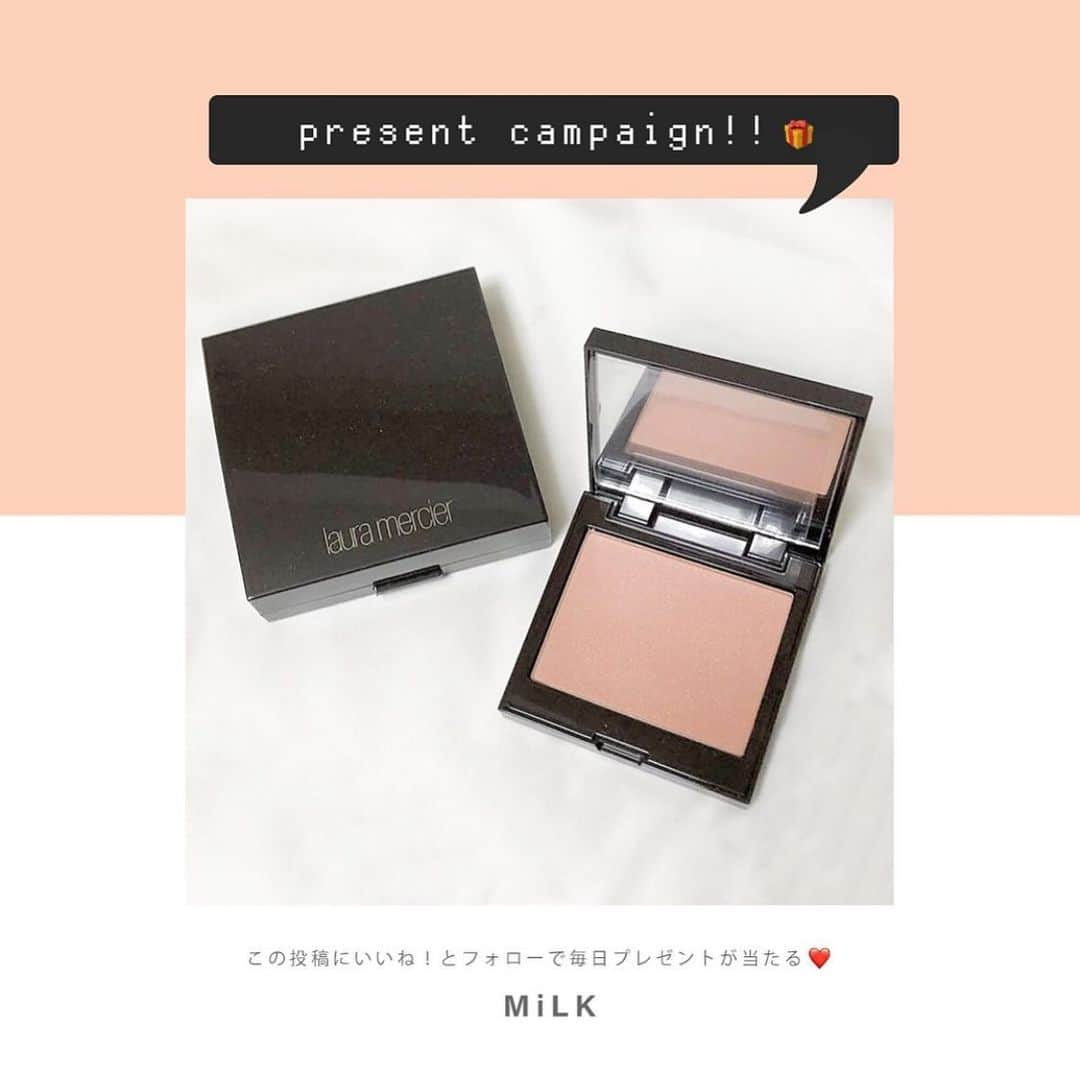 MOVE / ムーブさんのインスタグラム写真 - (MOVE / ムーブInstagram)「MiLKをフォローしてこの投稿にいいねをすると抽選でにアイテムをプレゼント♡﻿﻿﻿ ➡︎当選発表はインスタグラムのDMにて当選者様だけにご連絡いたします！﻿ ストーリーでシェアすると・・・？﻿﻿ ______________________________﻿﻿ ﻿﻿ ナチュラル×透明感﻿ ▷ローラ メルシエ﻿ ブラッシュ カラー インフュージョン﻿ ﻿ 各 ￥3,200円(編集部調べ)﻿﻿ ﻿﻿ 健康的な血色のような、ナチュラルだけどどこかセンシュアルな頬で﻿ 「フローレスフェイス」を叶えるチークです♡﻿ ﻿ ピュアな感じだけどどこか女性らしい。﻿ ﻿ 媚びた感じではないけども、どこか色気があるような・・・。﻿ ﻿ ナチュラルで、照れて頬が赤くなったような・・・。﻿ ﻿ ピュアな発色でクリアな色味はが長時間続くのもポイントです◎﻿ ﻿ ______________________________﻿﻿ ﻿﻿ #新作コスメ #リップメイク #リップケア #限定リップ #インスタキャンペーン #キャンペーン #懸賞 #プレゼント企画 #プレゼント企画実施中 #コスメ購入品﻿﻿ #チーク﻿#ポイントメイク﻿#コスメ﻿#コスメ垢﻿#コスメ好き﻿#コスメ愛好家﻿#cosme#cosmetic﻿#makeup﻿ #lauramercier #ローラメルシエ #ブラッシュカラーインフュージョン」4月20日 21時38分 - milkmag_official