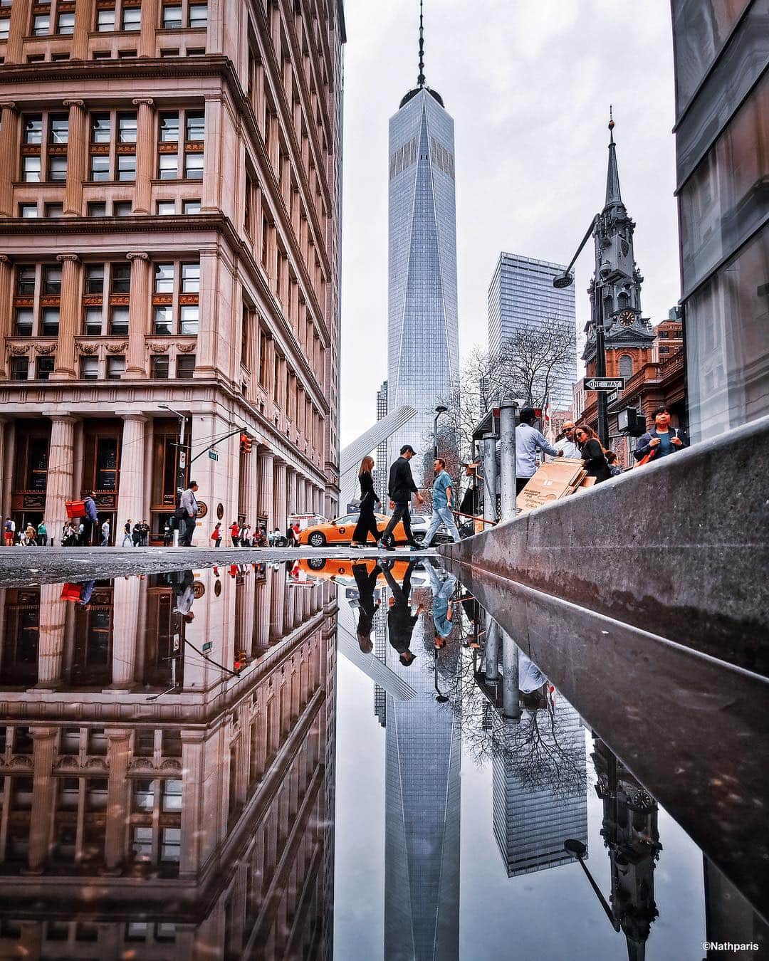 nathparisのインスタグラム：「New York in a puddle ✨ @nycgo @xlairways  #seeyourcity #xlairways #partners」