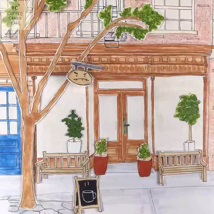 のインスタグラム：「Always excited when getting coffee at @cafegrumpy !! 🤗 Definitely one of my favorite cafe in NY and I try to pop in either their Chelsea or LES location! Enjoy your Saturday everyone!!😊 . . . Chelsea -224 West 20th St LES- 13 Essex St Fashion District- 200 West 39th St Nolita- 177 Mott St Grand Central Terminal- 89 East 42nd St FiDi- 20 Stone St Park Slope- 383 7th Av Greenpoint- 193 Meserole Av . . . . #cafegrumpy #newyorklife #newyorkstateofmind #what_i_saw_in_nyc #ilovenewyork #facadelovers #seeyourcity #travelerinnewyork #theprettycities #prettycitynewyork #coffeeshopvibes #coffeefliicks #cafelife #cafehopping #nyclife #newyork_instagram #coffeecakescafe #coffeeshopcorners #newyork_ig #womenwhodraw #stopmotion #stopmotionanimation #picame #penandink #animation #coffeetime #coffeeart #caffeinecouture #illustration」