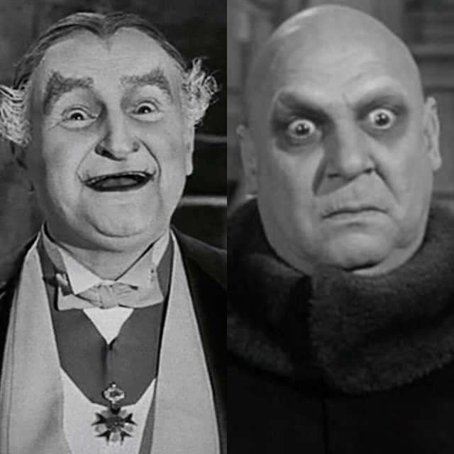 ロブ・ゾンビのインスタグラム：「Who is your favorite freak sidekick? Good old Grampa Munster or crazy Uncle Fester? #themunsters #grampamunster #theaddamsfamily #unclefester」
