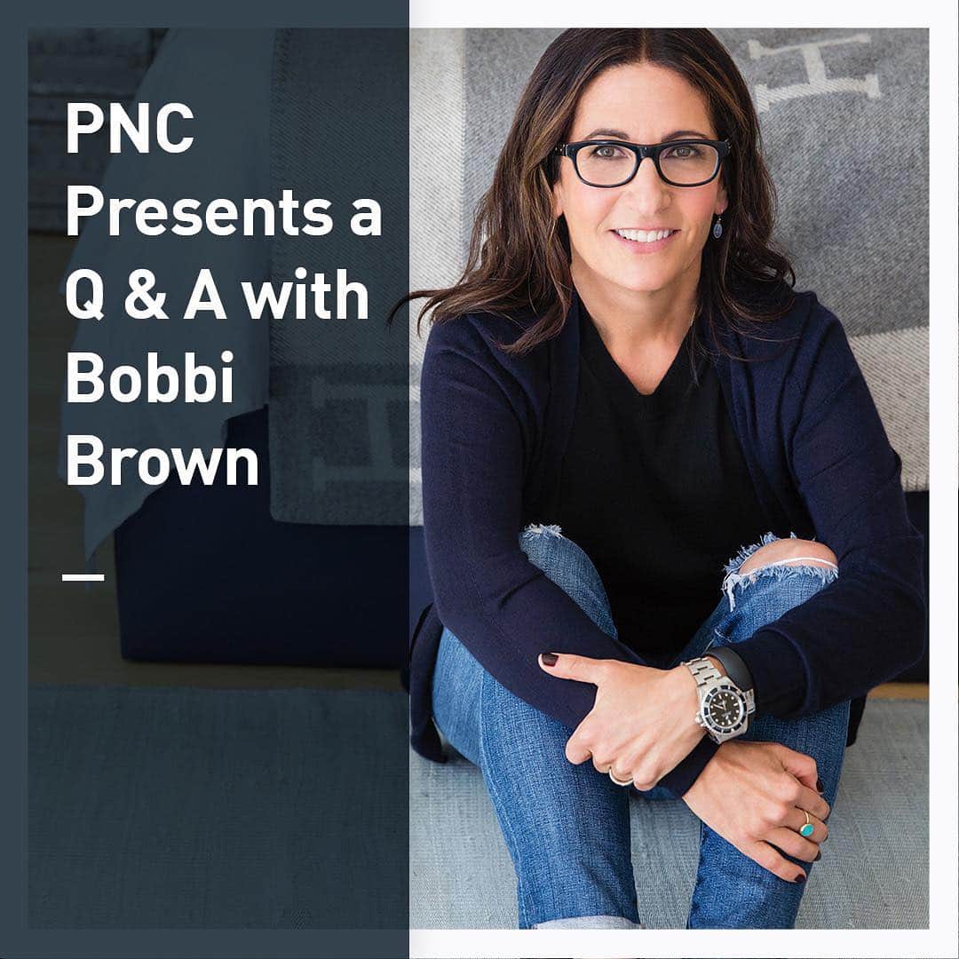 ボビー・ブラウンのインスタグラム：「I'm so excited for my Q&A with @pncbank for #SmallBusiness Month on May 16th. Check out the link in bio to sign up.」